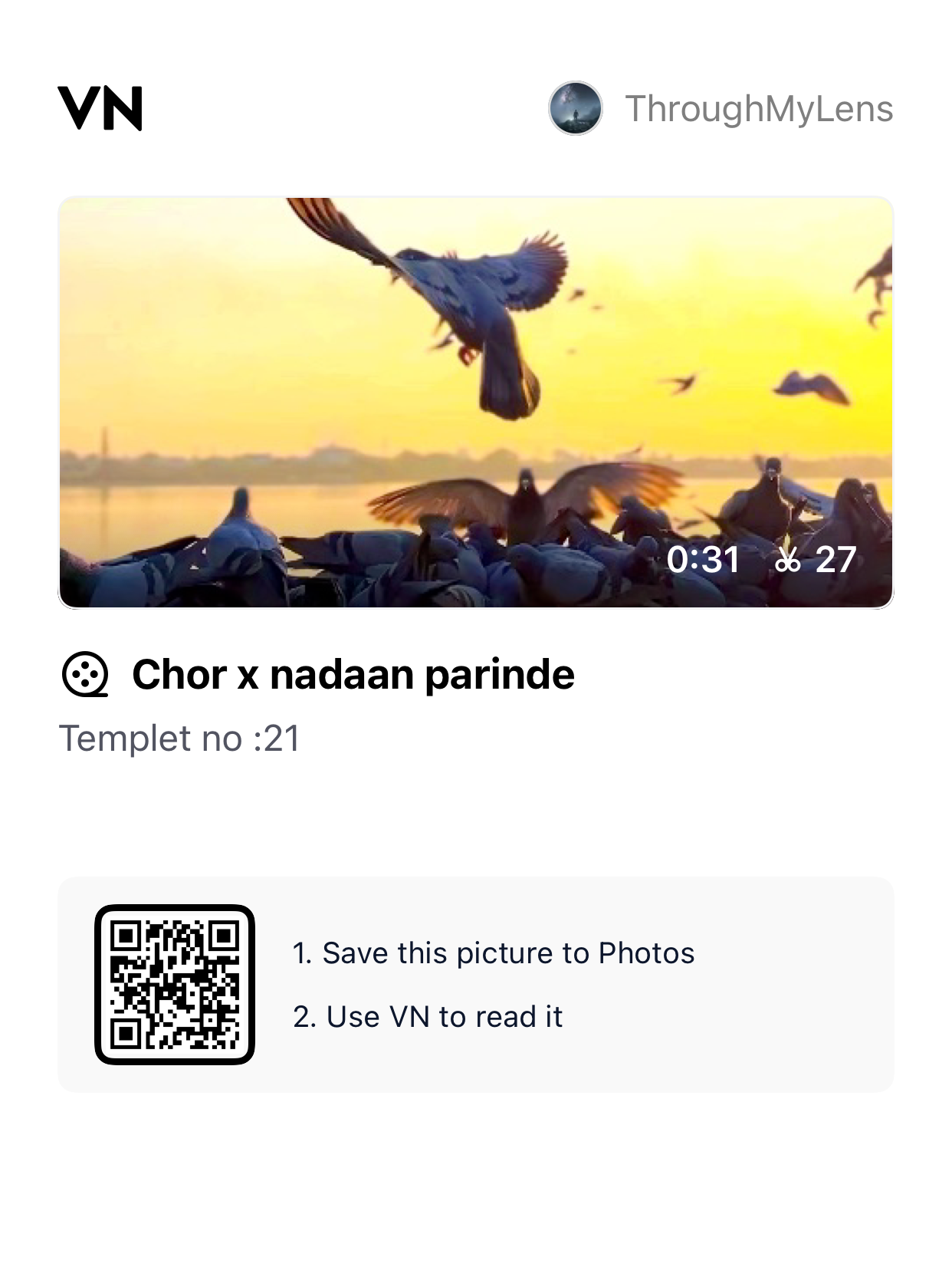 Chor x Nadaan Parinde VN Qr Code Template 2026